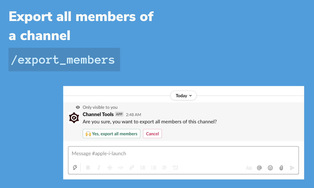 Channel Tools for Slack gallery image