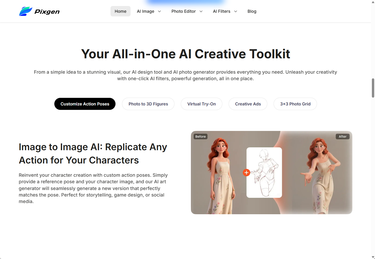 Pixgen: Create, Edit & Stylize gallery image