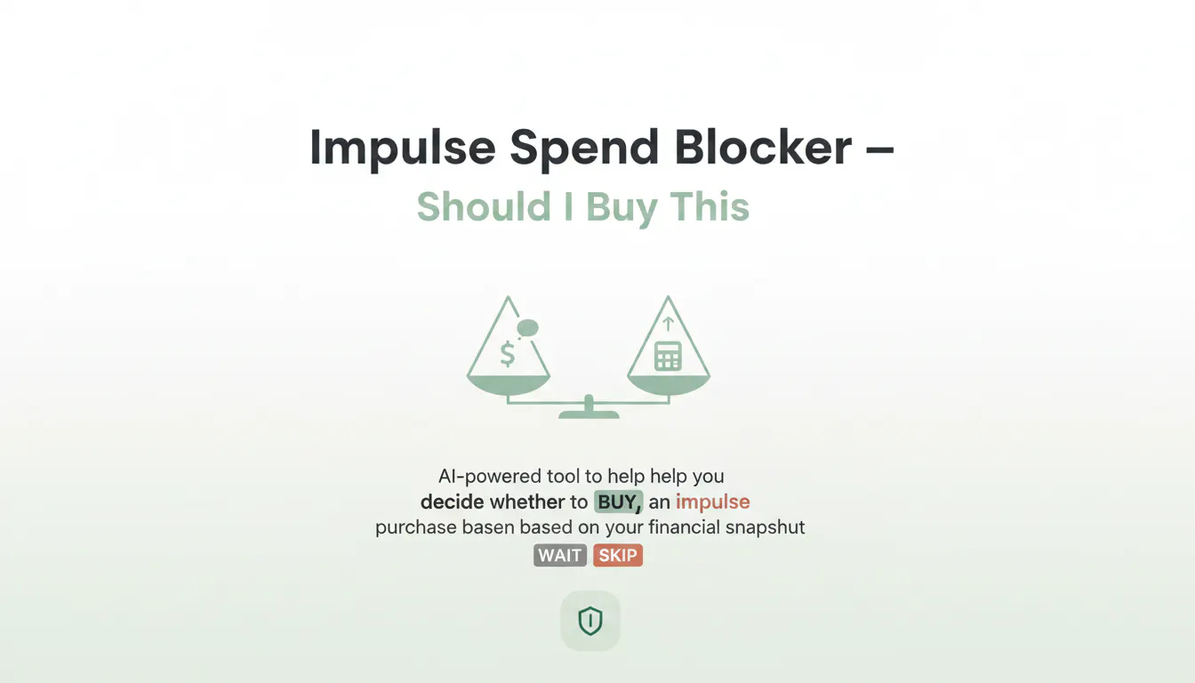 Impulse Spend Blocker  gallery image