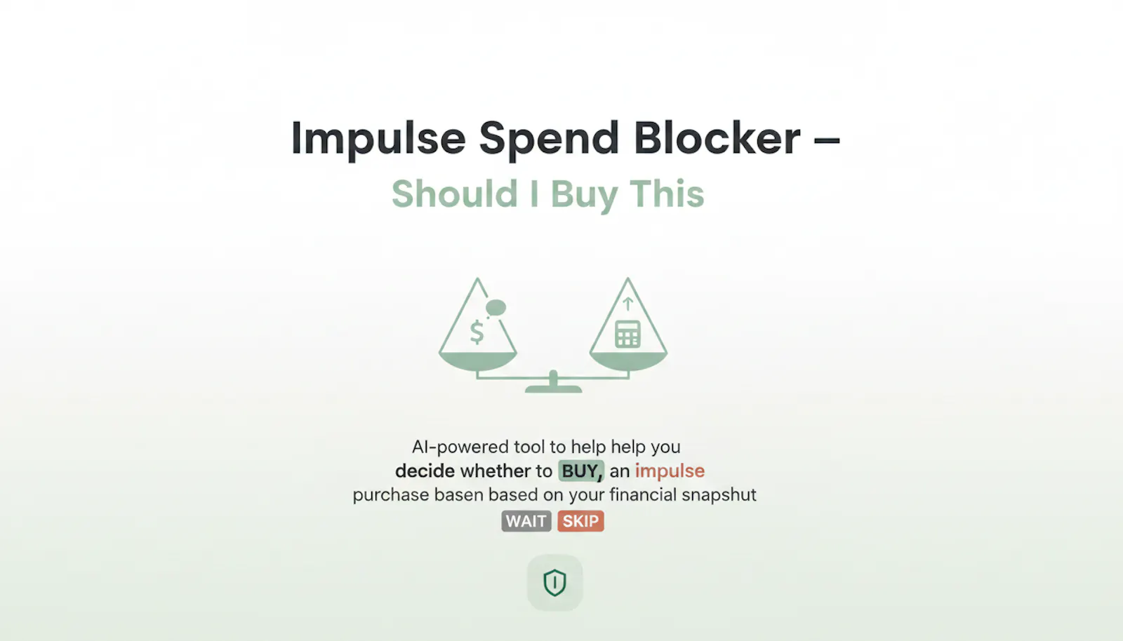 Impulse Spend Blocker  screenshot 1