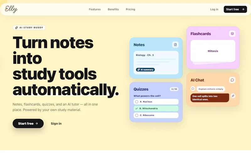Elly - The simplest way to study screenshot 1