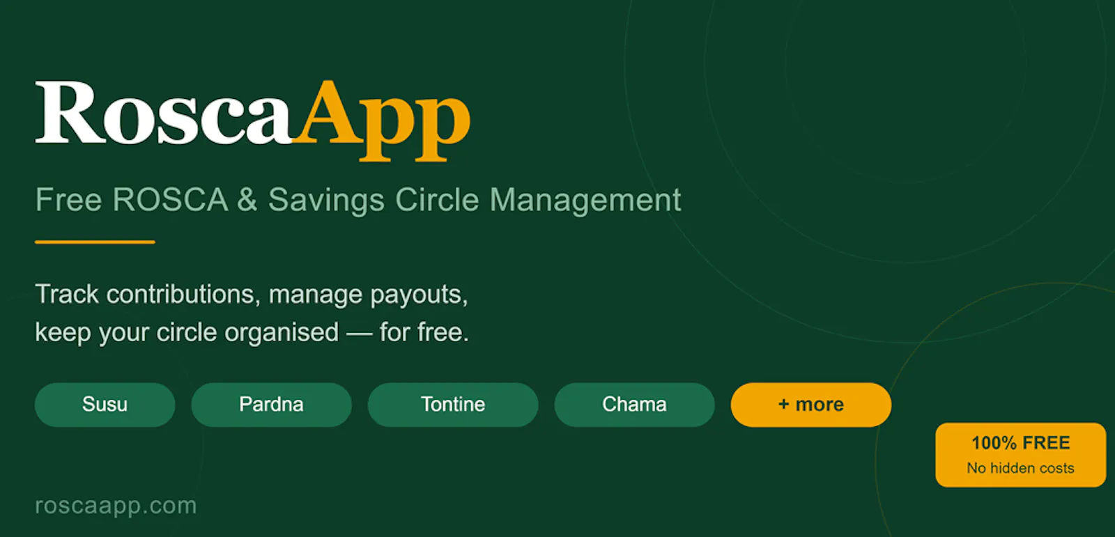 RoscaApp screenshot 1