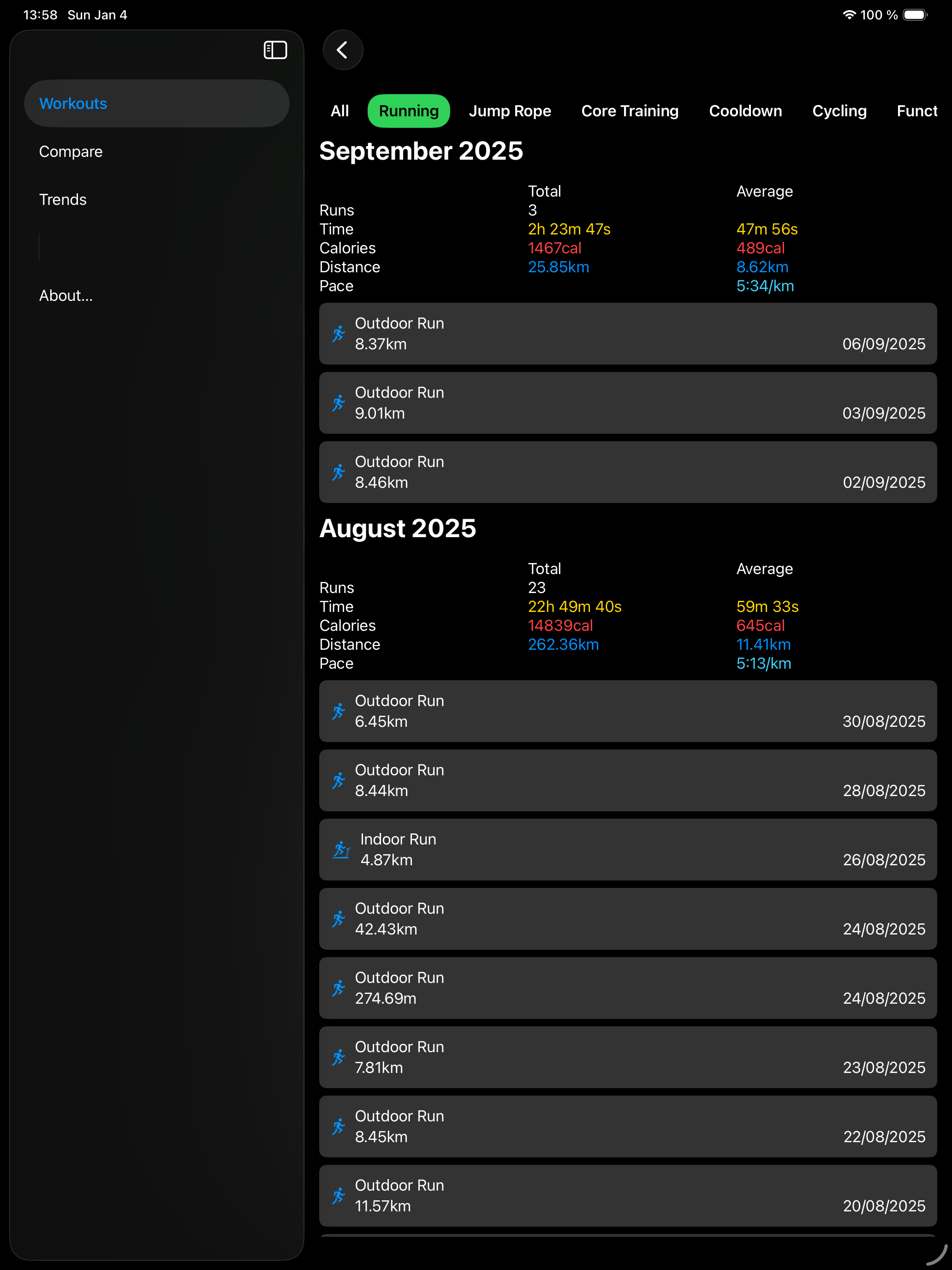 RunRecap for iPad gallery image