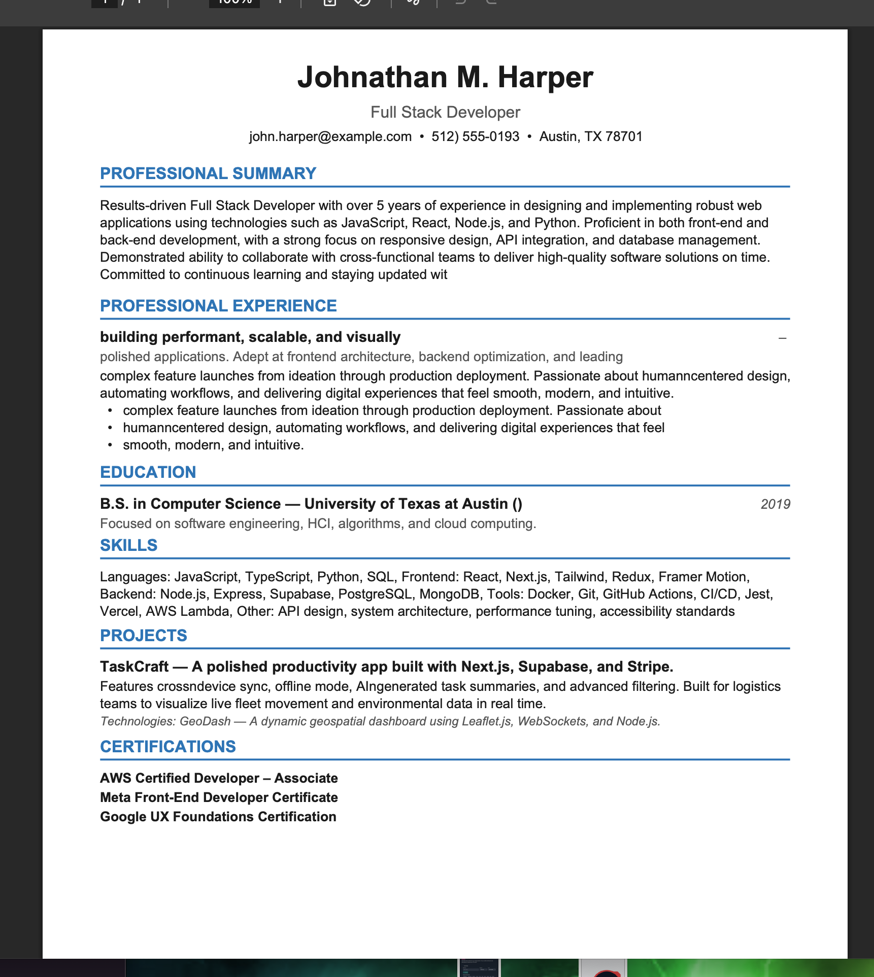 Smart ATS Resume gallery image