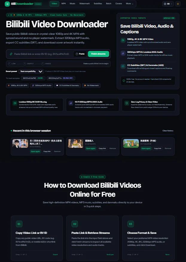 Bilibili Video Downloader gallery image