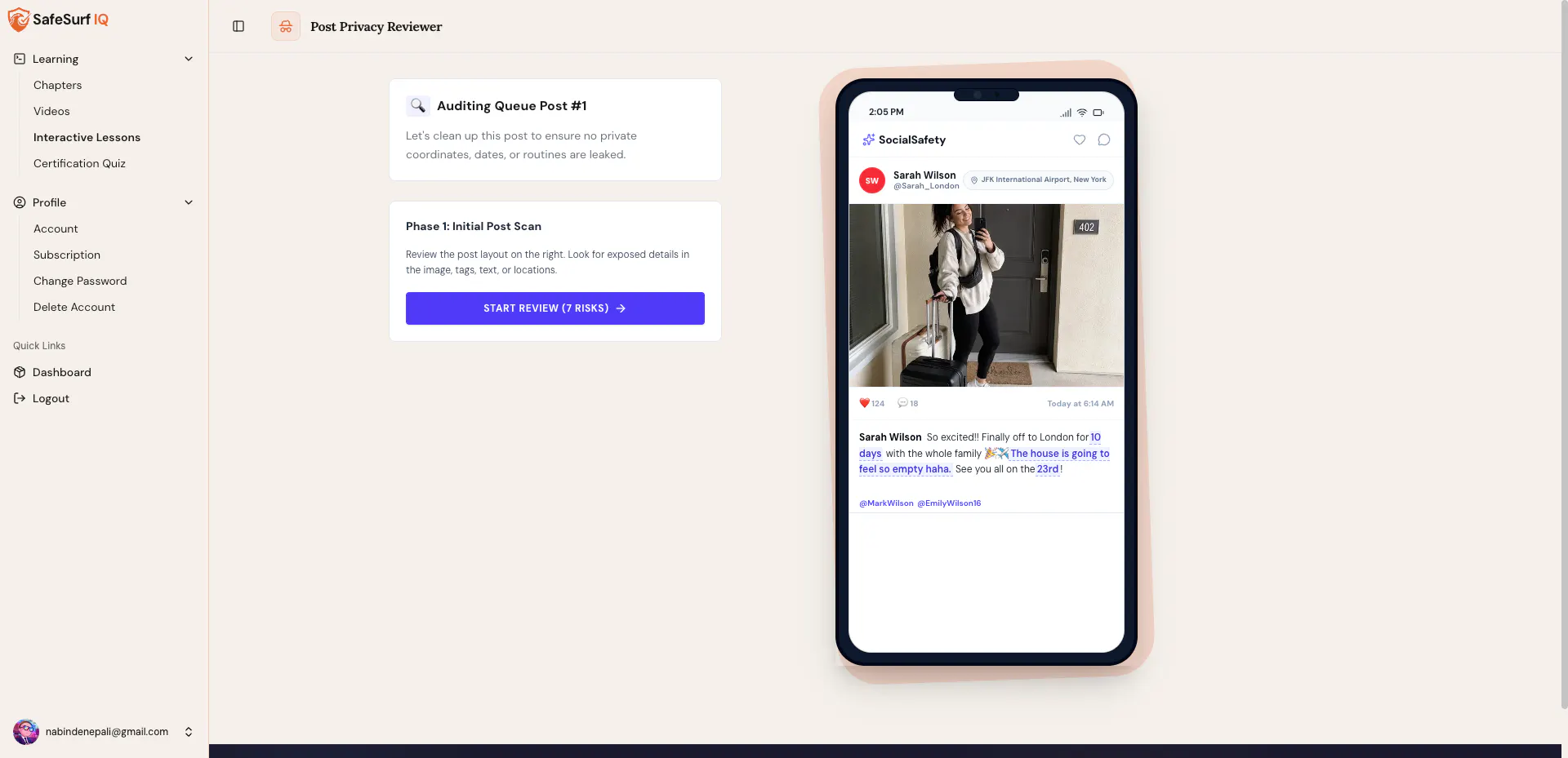 SafeSurf IQ: Security Training Platform gallery image