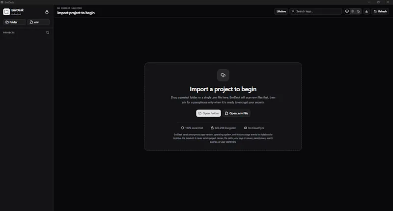 EnvDesk screenshot 2