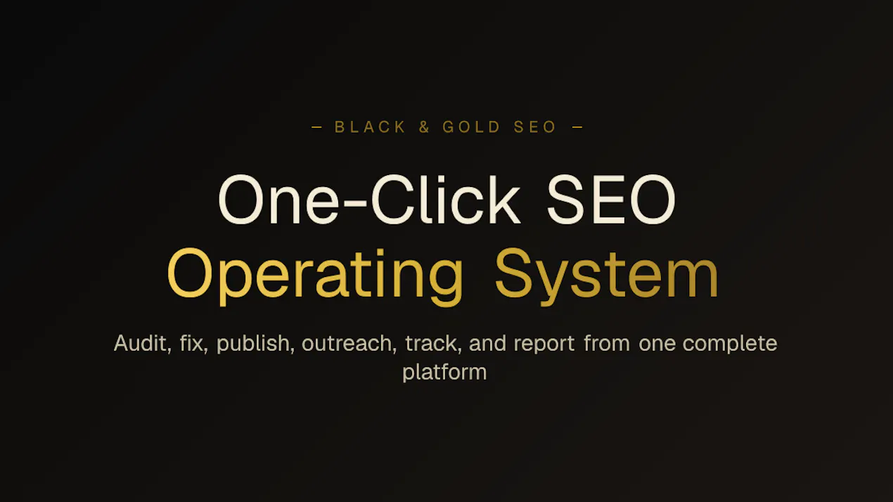 Black & Gold SEO product
