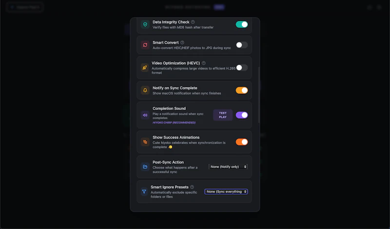 Hiyoko AutoSync screenshot 5