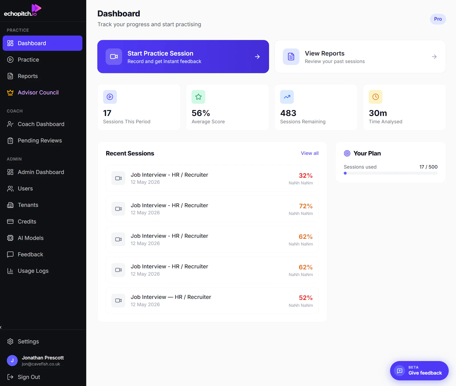 EchoPitch screenshot 2