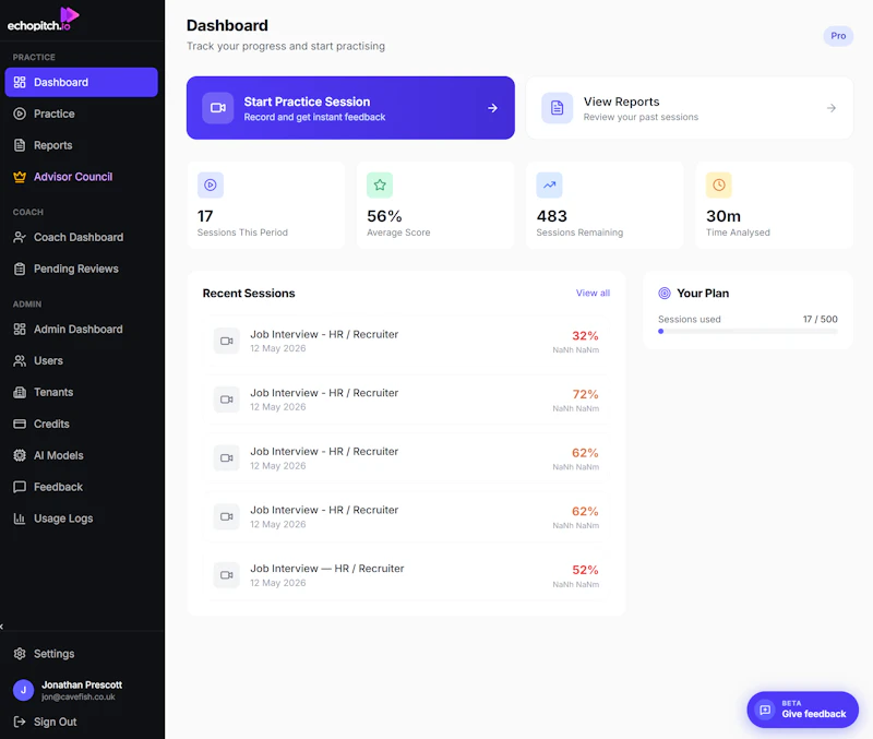 EchoPitch screenshot 2