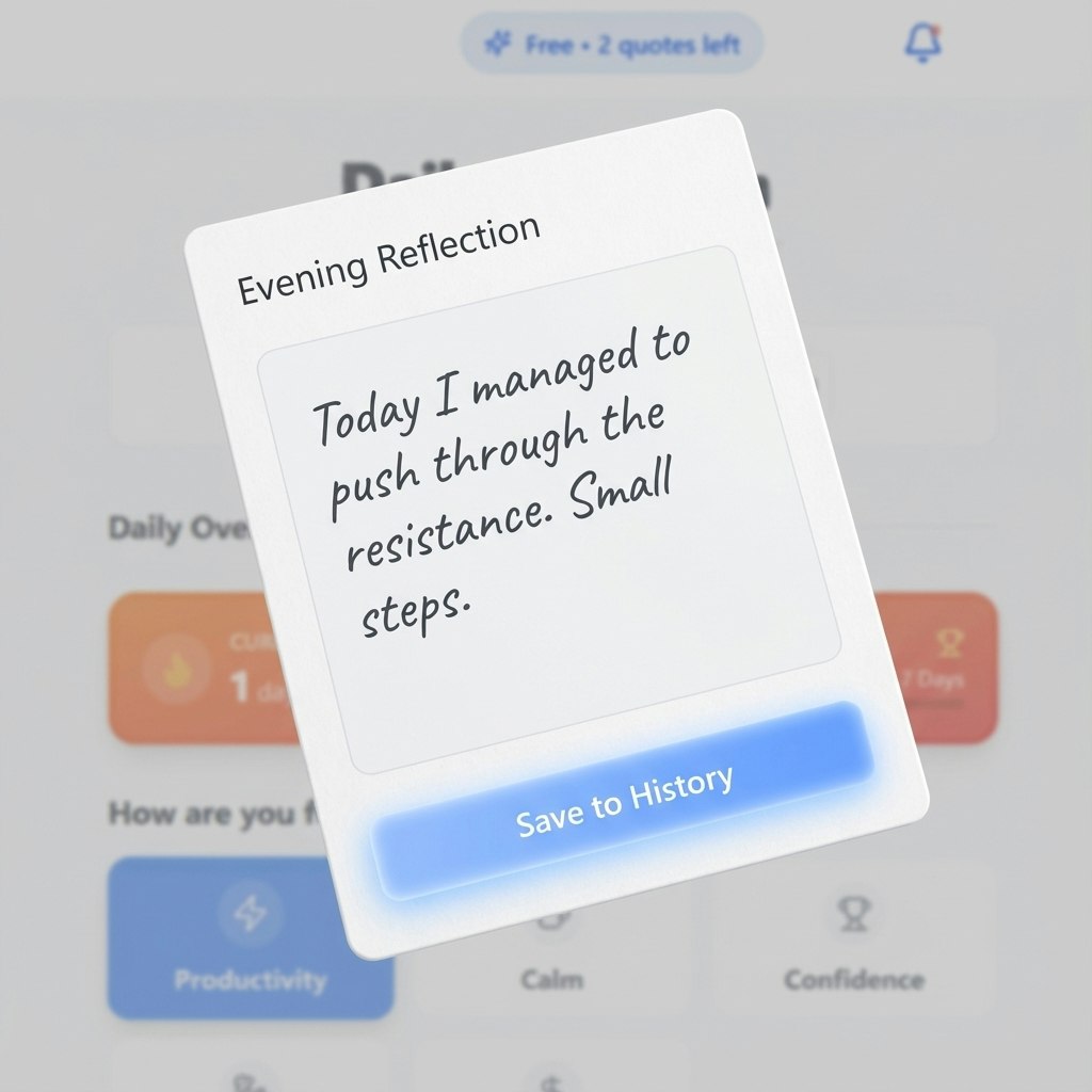 Daily Motivation AI a mindset reset gallery image