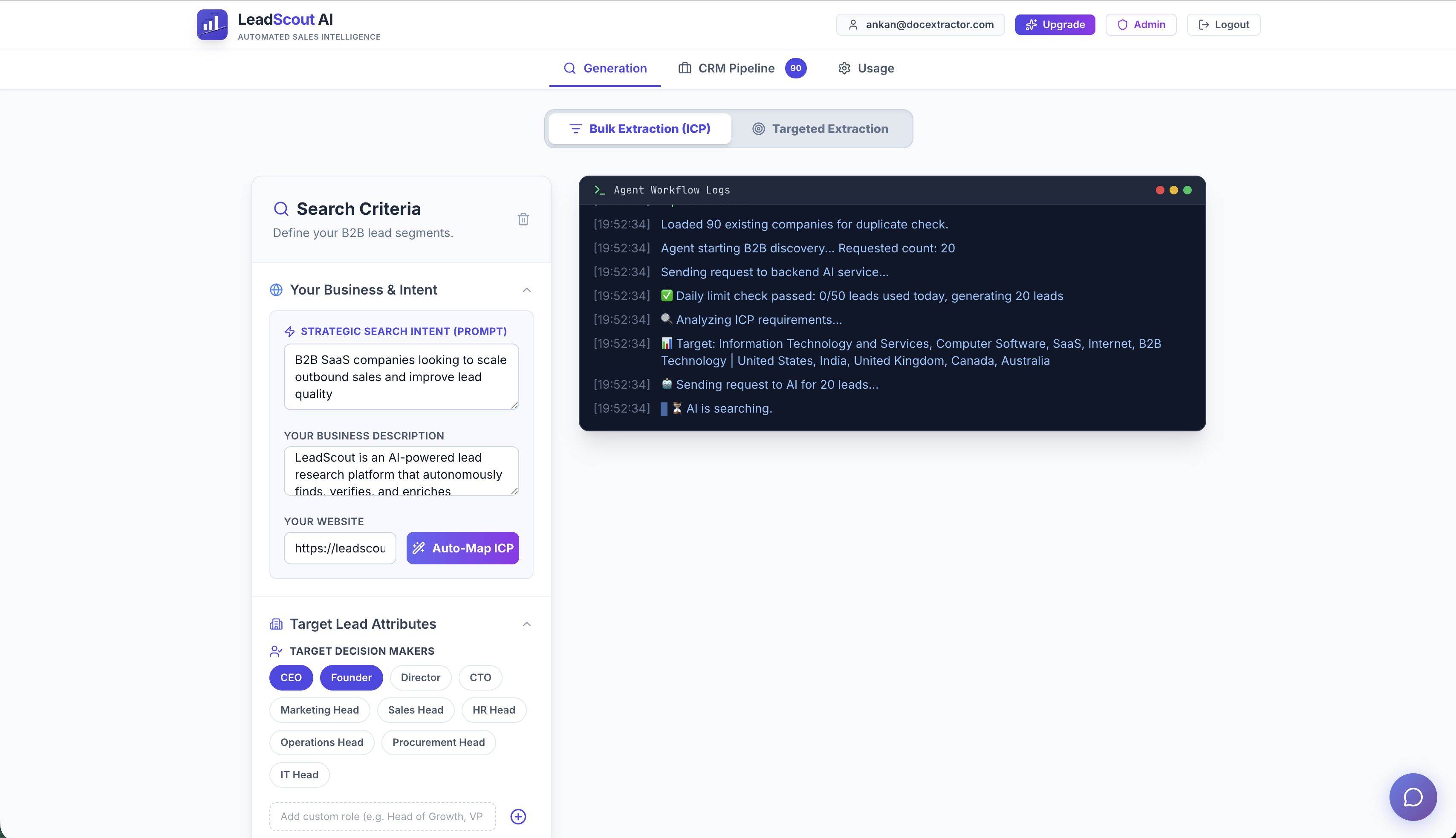 LeadScout AI by Imaginorlabs - Screenshot 5 showing product features and functionality