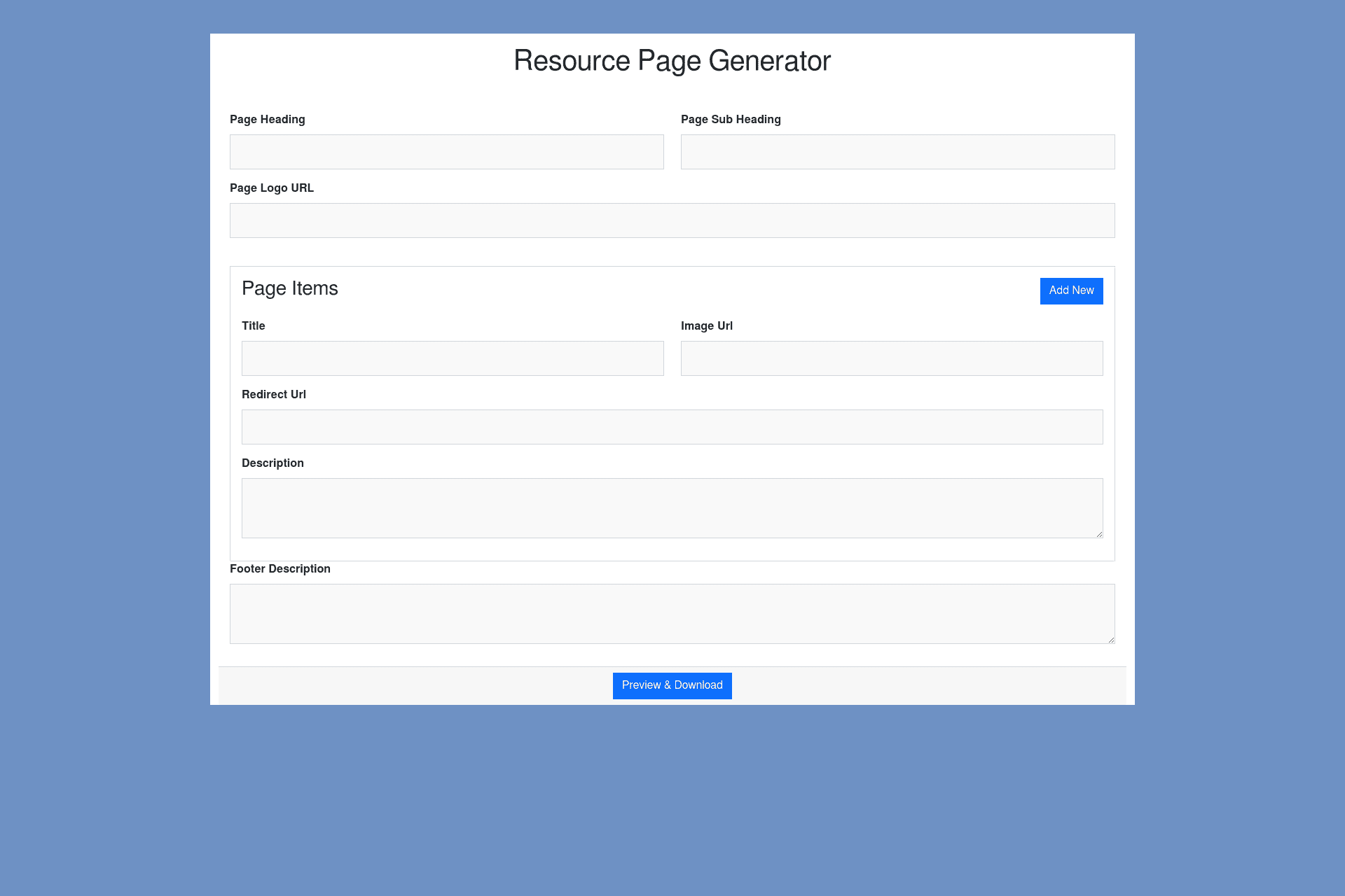Resource Page Generator media 2