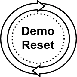 Demo Reset - Product Hunt launch logo and brand identity