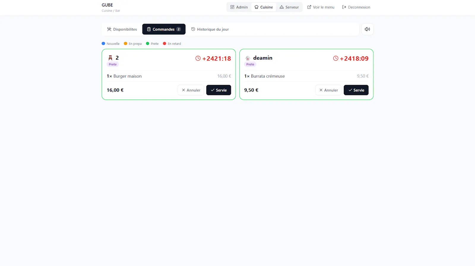 Menu en Ligne screenshot 3