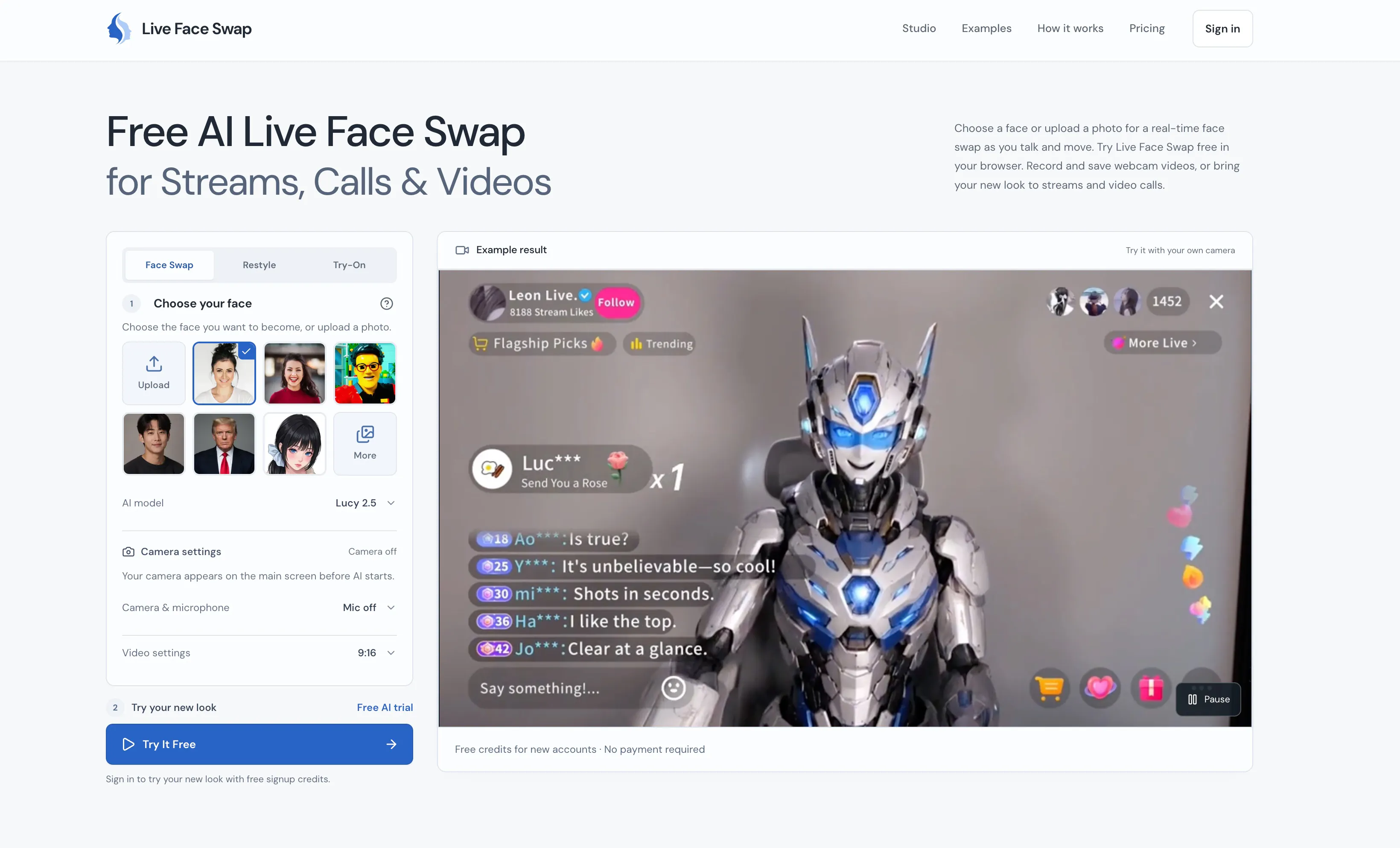 Live Face Swap gallery image