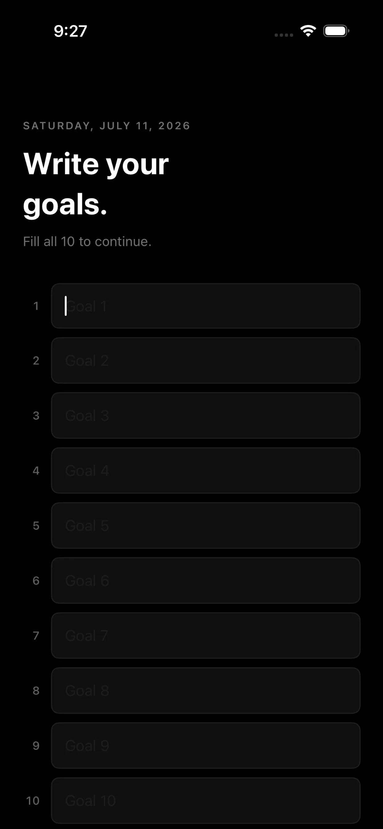 My 10 Goals Daily gallery image