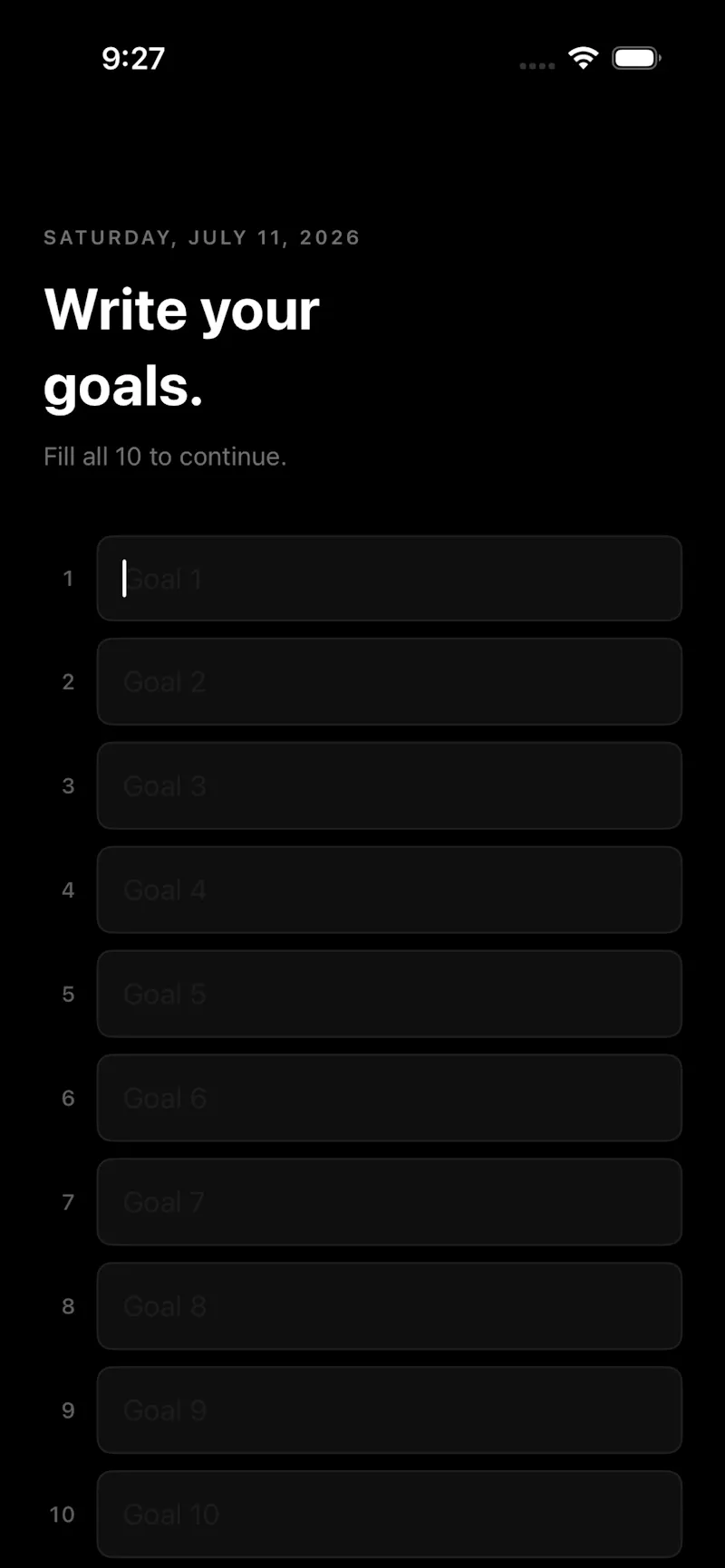 My 10 Goals Daily screenshot 4