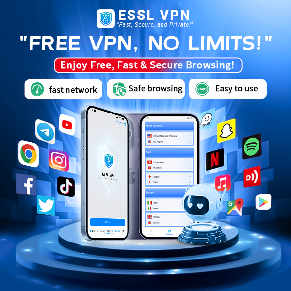 ESSL VPN - 「ESSL VPN  - グローバルユーザー向けの高速、安全、およびノー​​ログVPN」メディア1