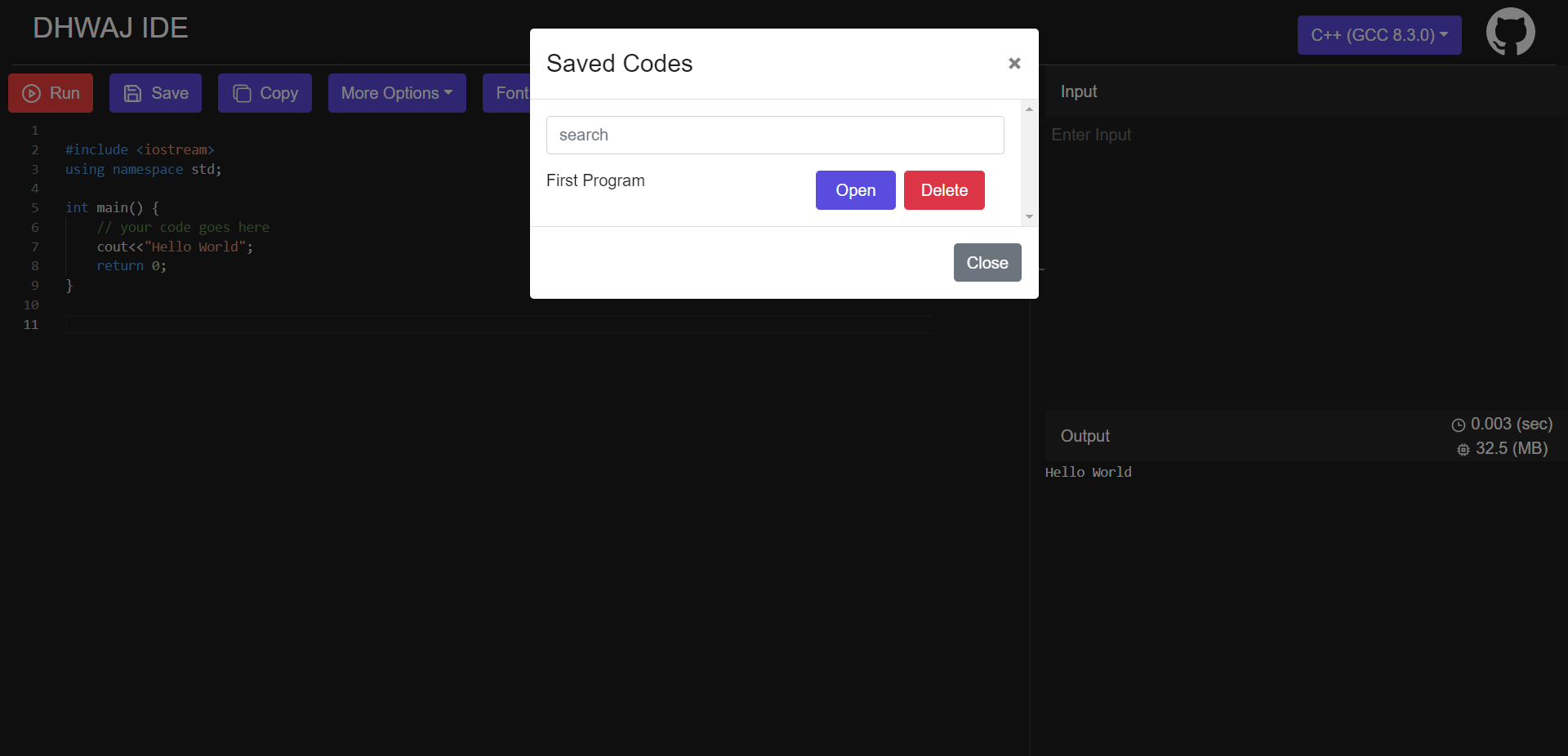 Dhwaj IDE gallery image