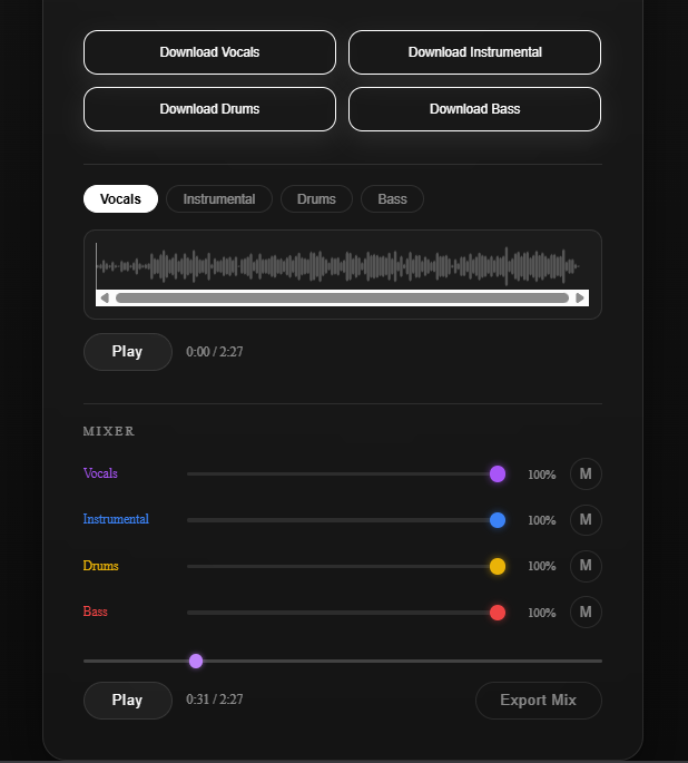 Vocal Division - Screenshot 2 showing product features and functionality