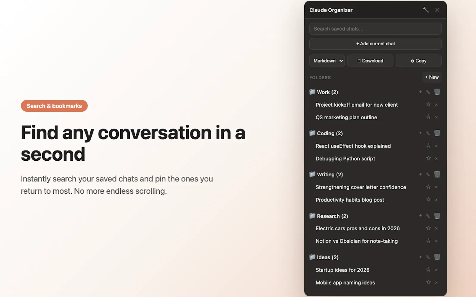 Claude Organizer screenshot 4
