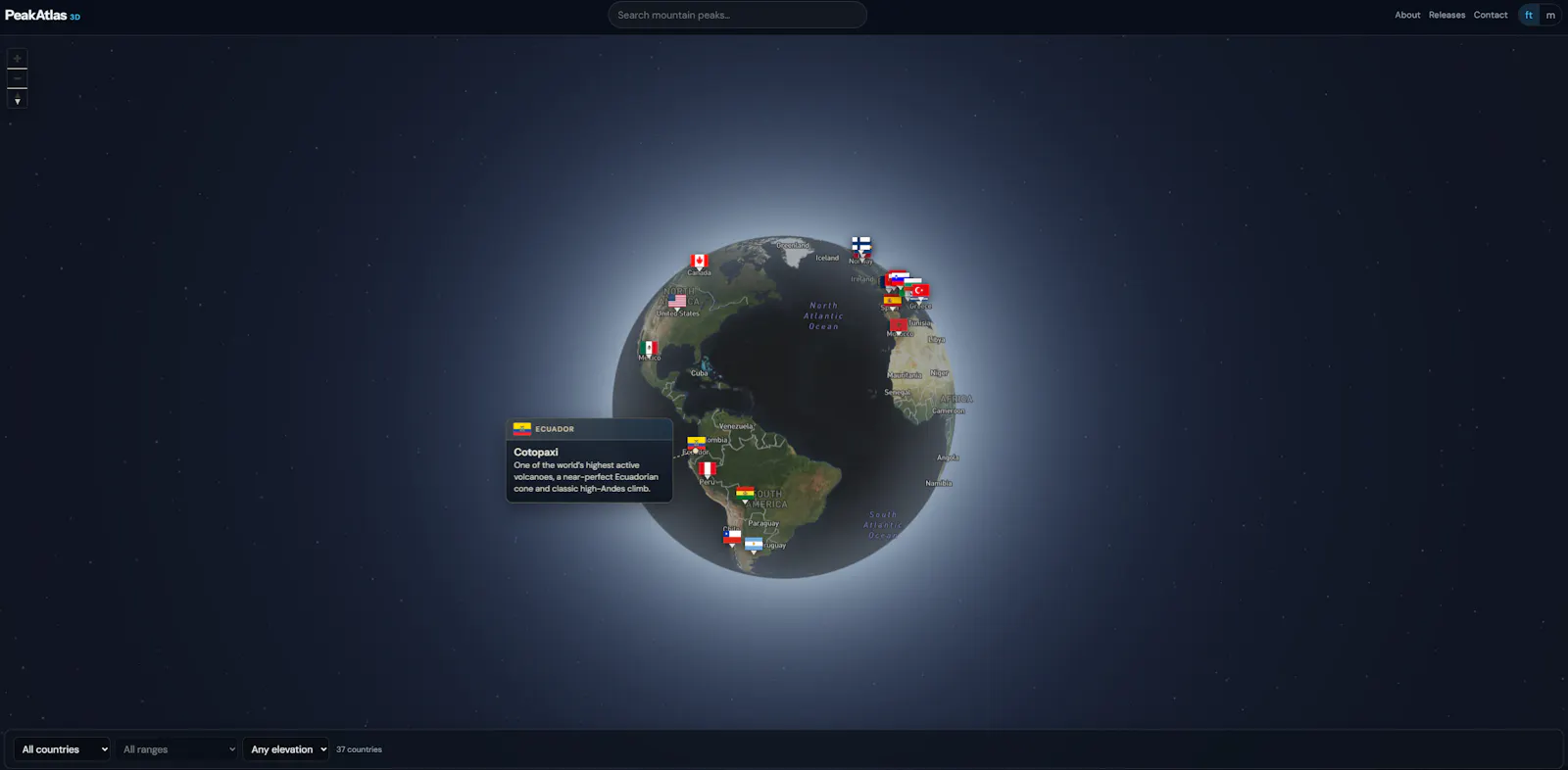 PeakAtlas3D screenshot 1
