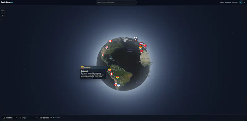 PeakAtlas3D screenshot 1