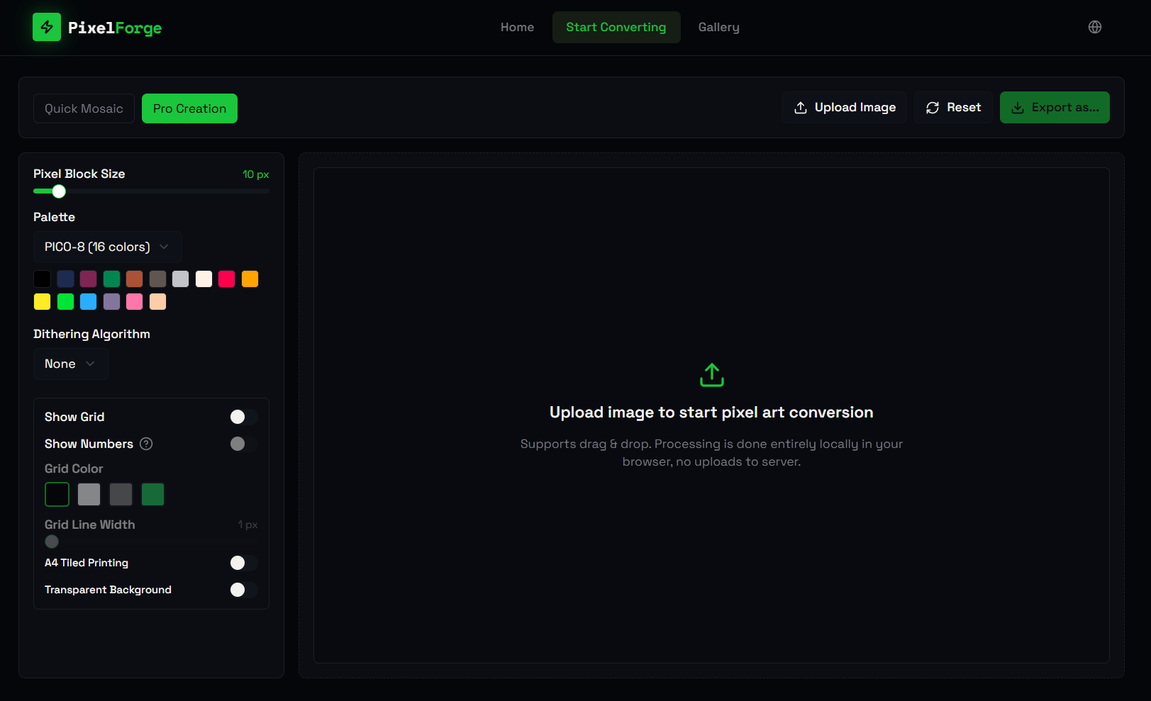 Image to Pixel Art - Screenshot 2 showing product features and functionality