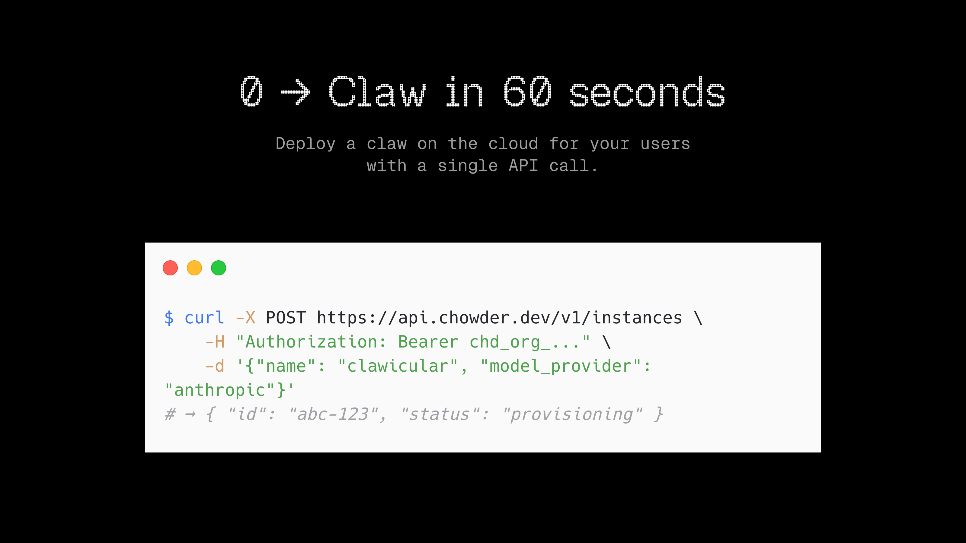 chowder.dev - Screenshot 2 showing product features and functionality