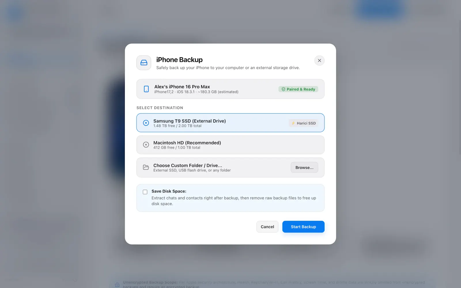 iPhone Data Manager screenshot 2