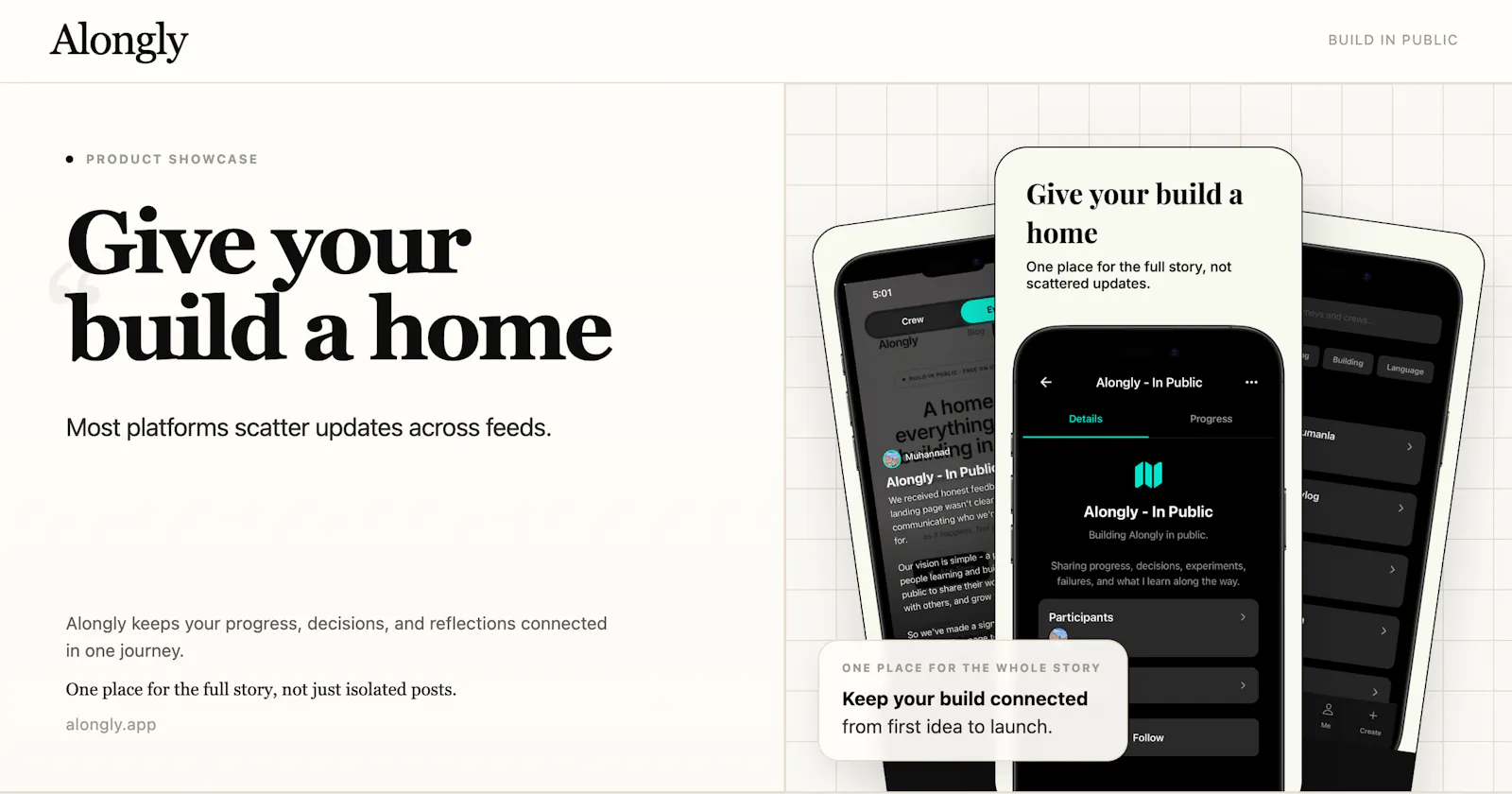 Alongly — Build in public. screenshot 3