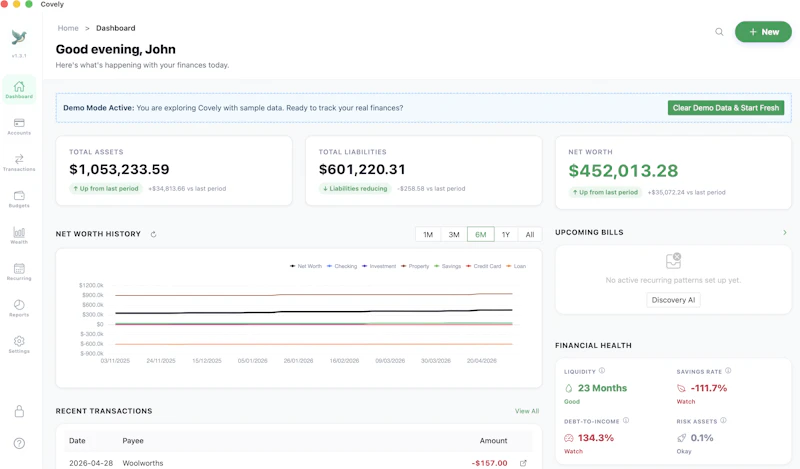 Covely Finance screenshot 1