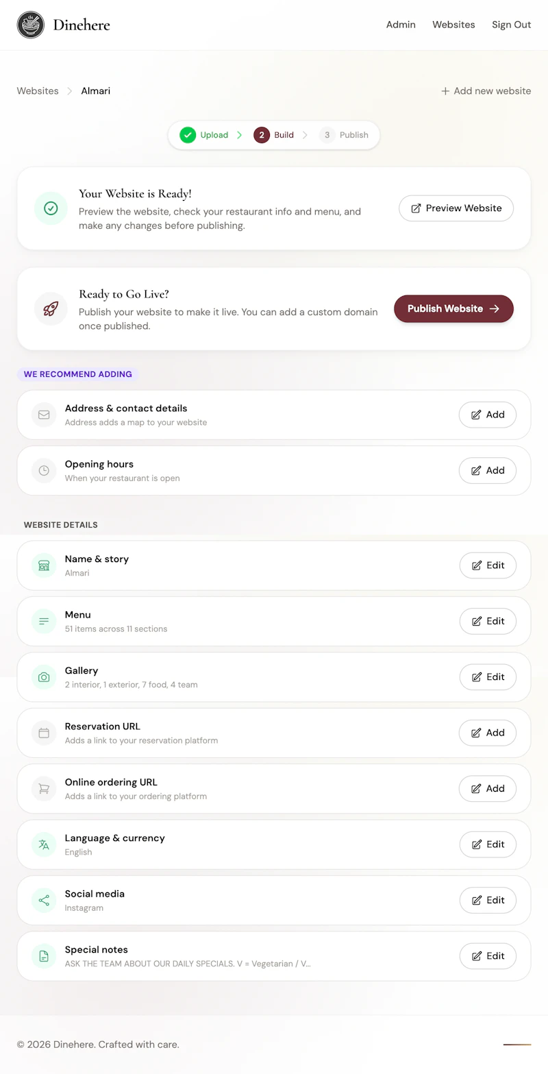 Dinehere.ai screenshot 3