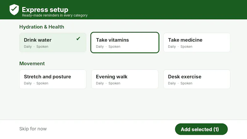 Activity Guardian: Reminder screenshot 1