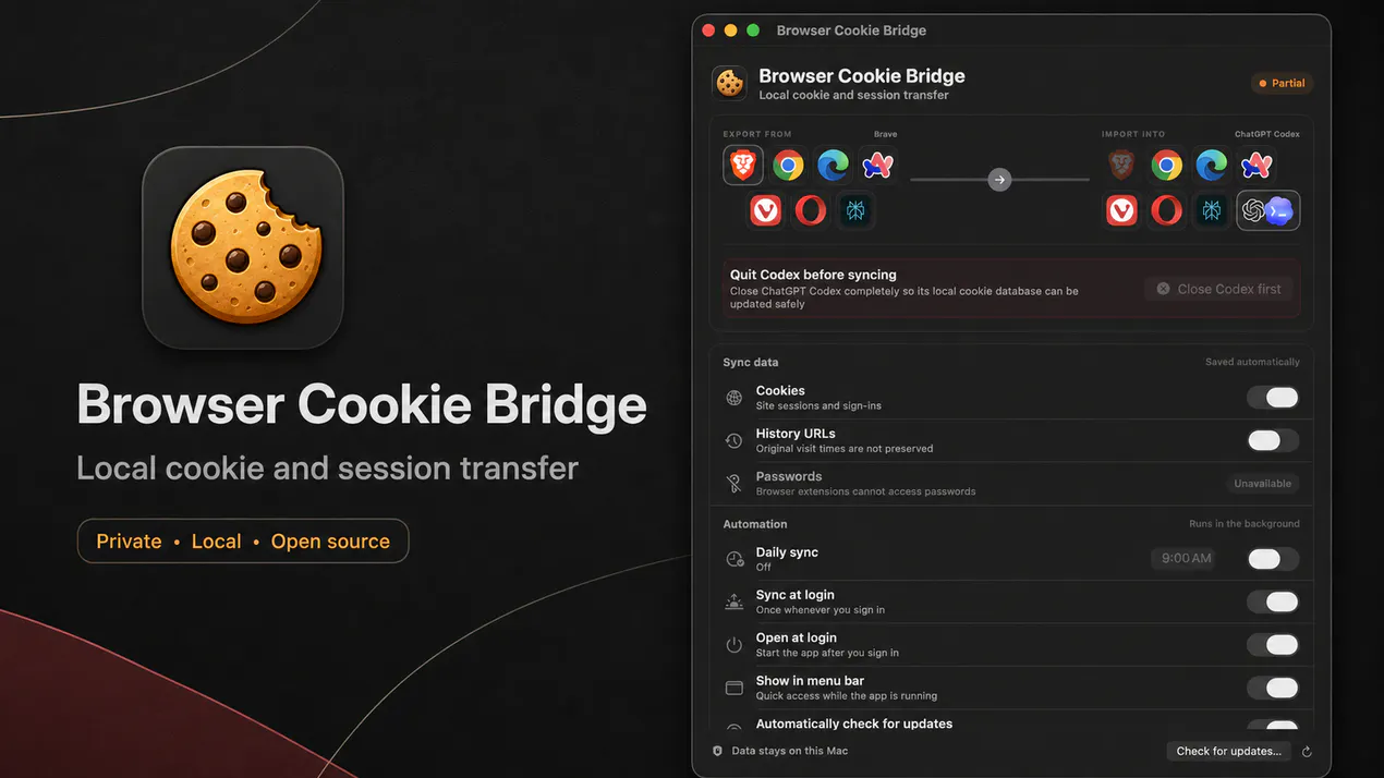 Browser Cookie Bridge product