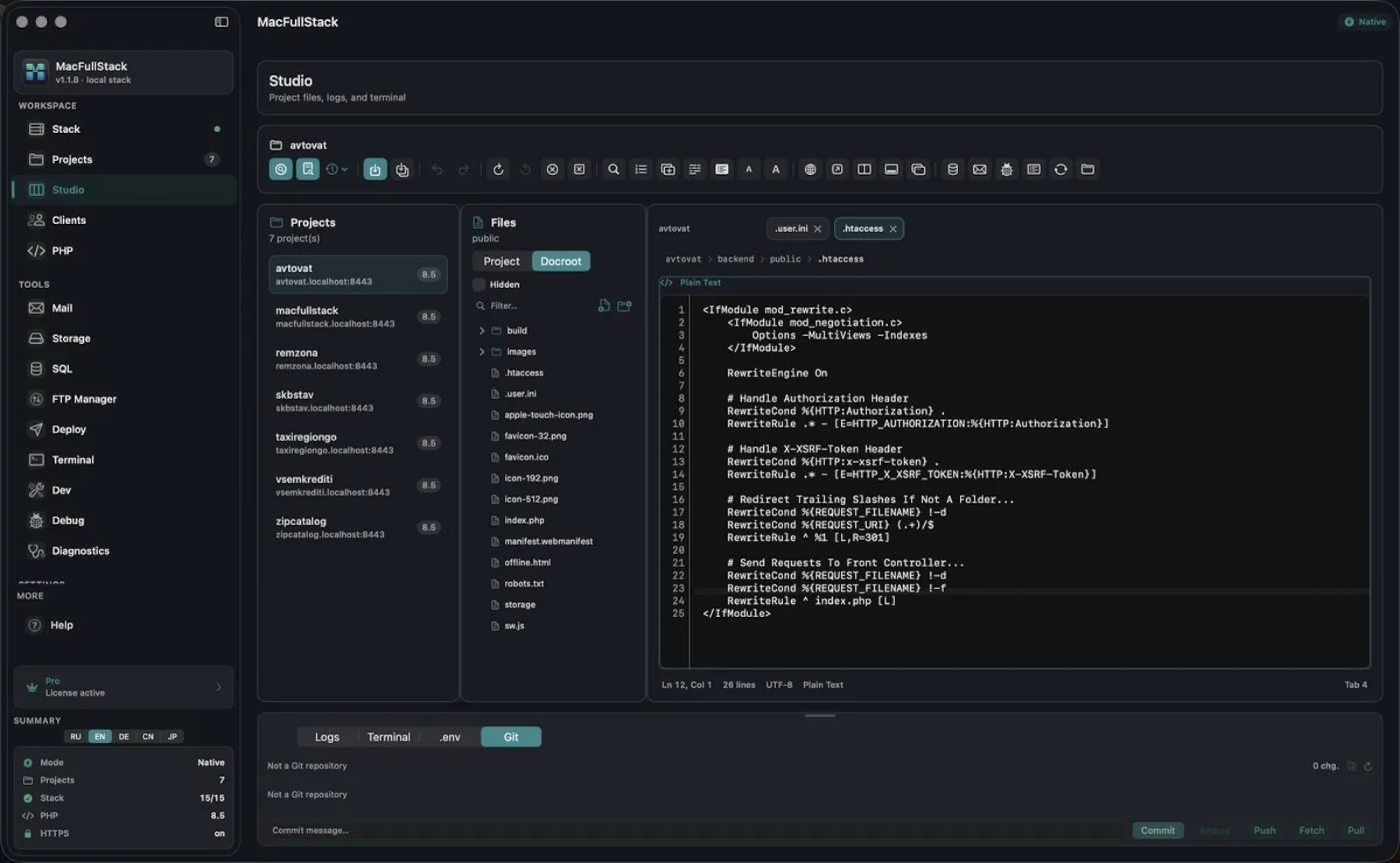 MacFullStack screenshot 1