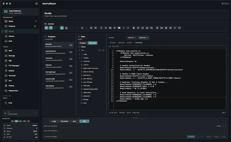 MacFullStack screenshot 1