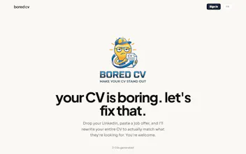 Bored CV gallery image