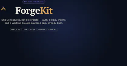 ForgeKit — AI SaaS Starter Kit gallery image