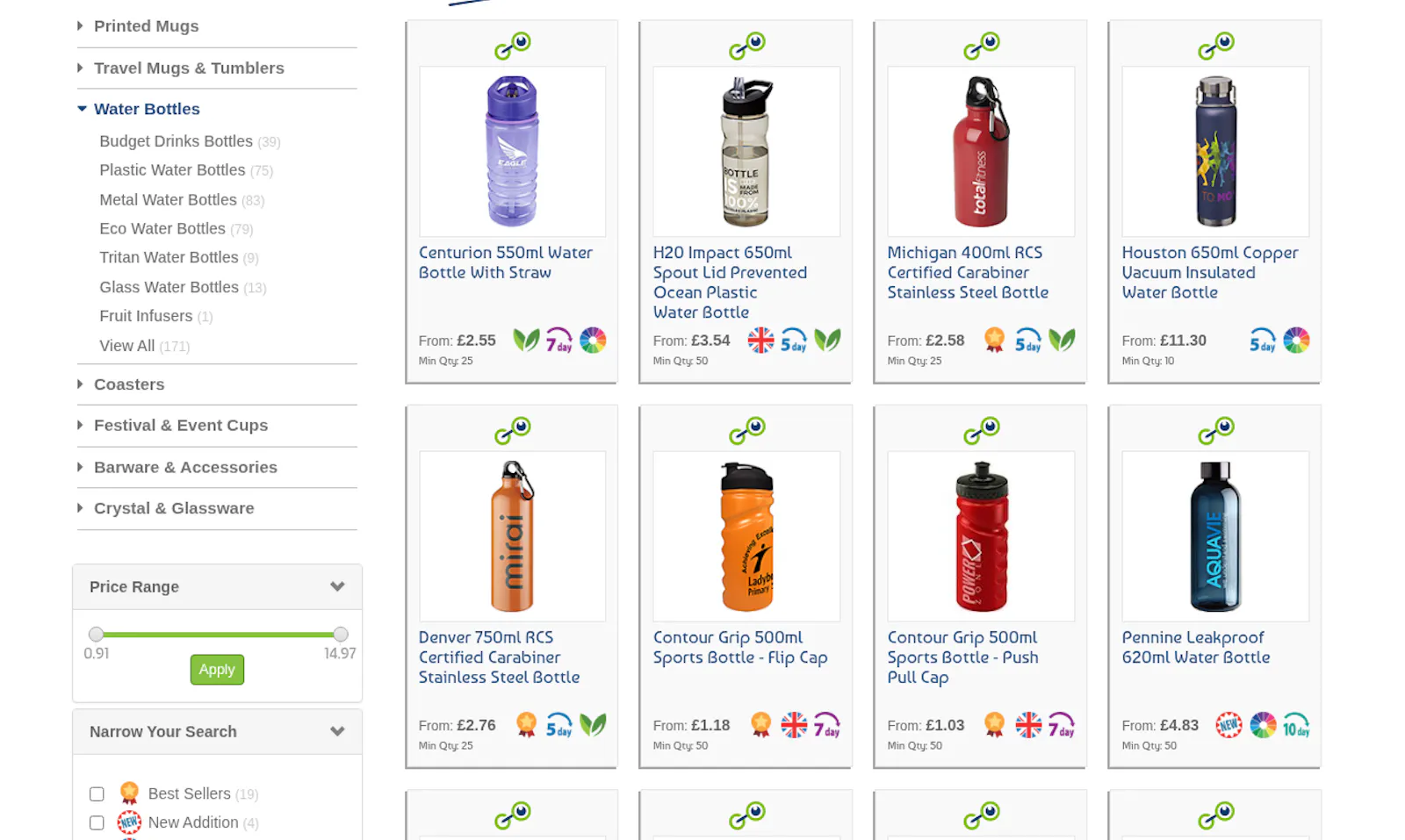 GoPromotional Water Bottles screenshot 2