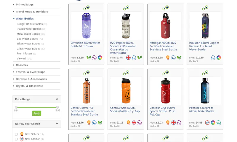 GoPromotional Water Bottles screenshot 2