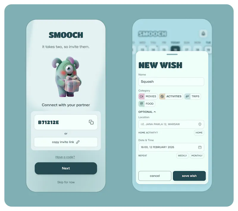 Smooch: Couples App screenshot 3
