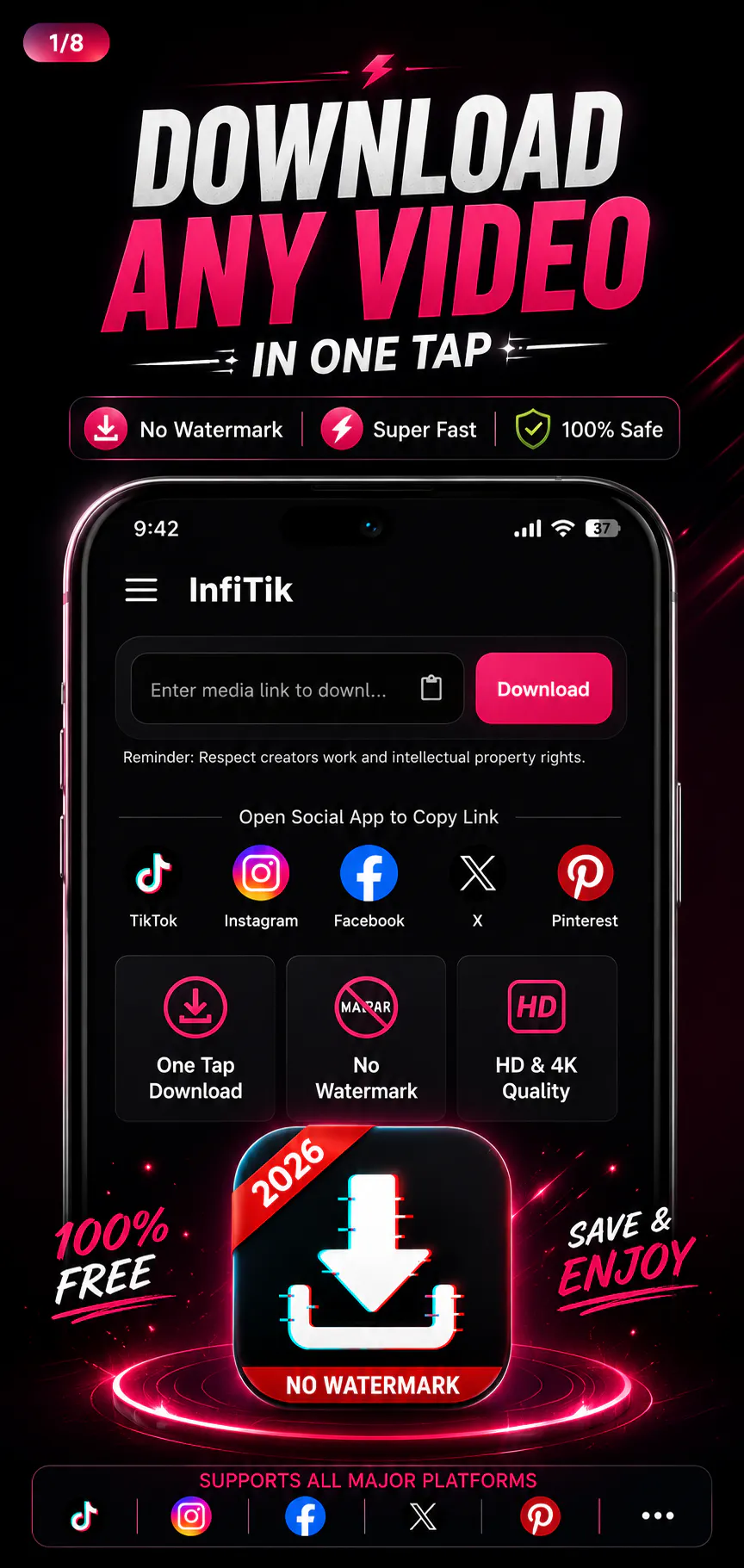 InfiTik Video Downloader gallery image