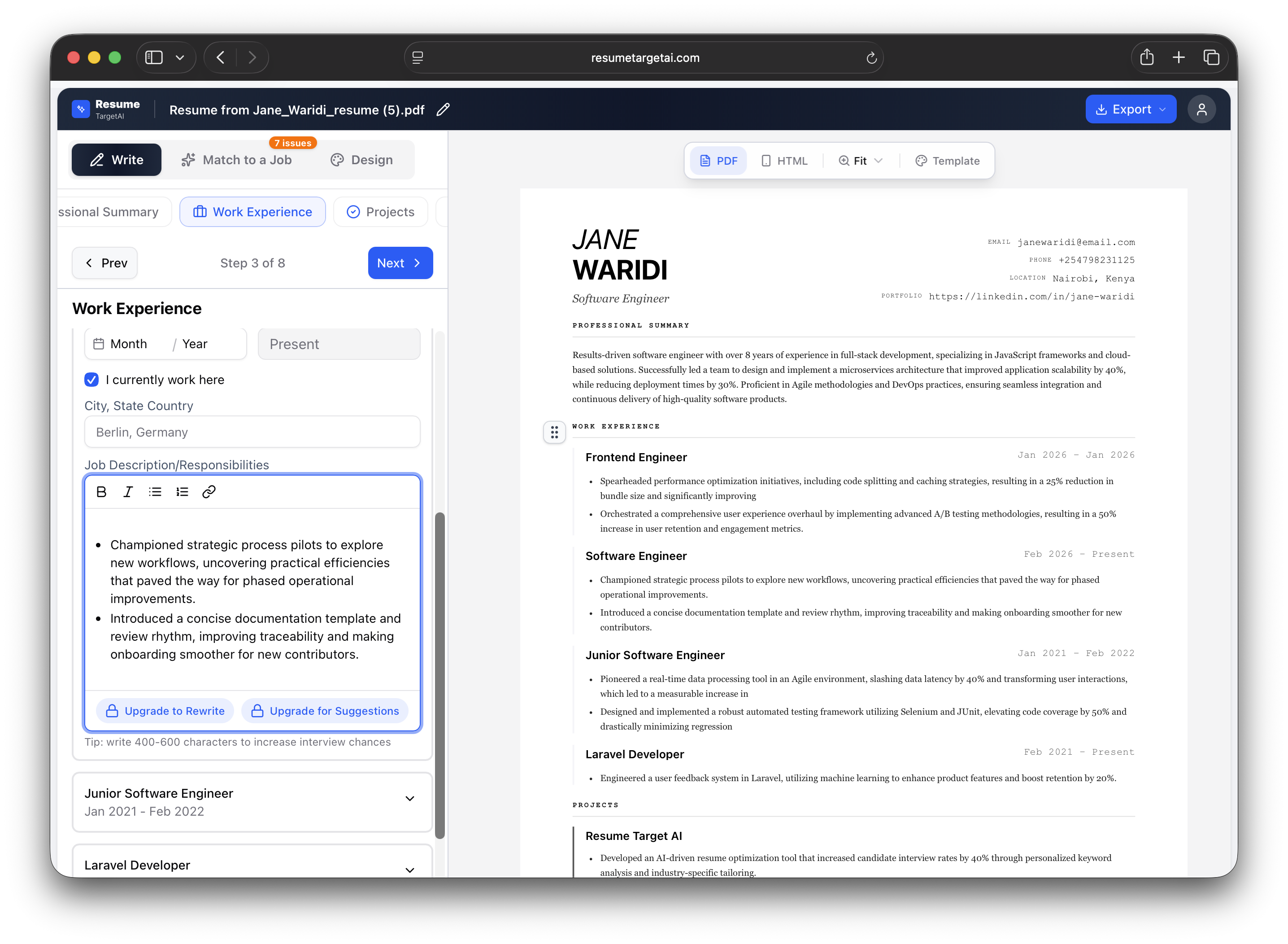 ResumeTarget AI gallery image