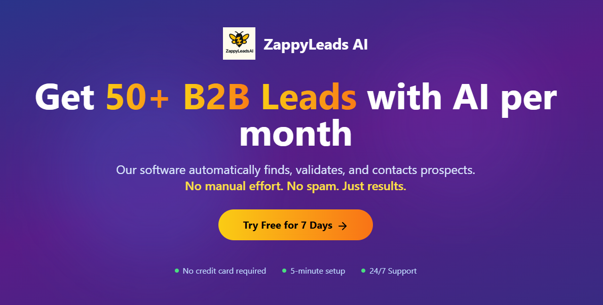 ZappyLeadsAI — AI for B2B Lead Growth gallery image