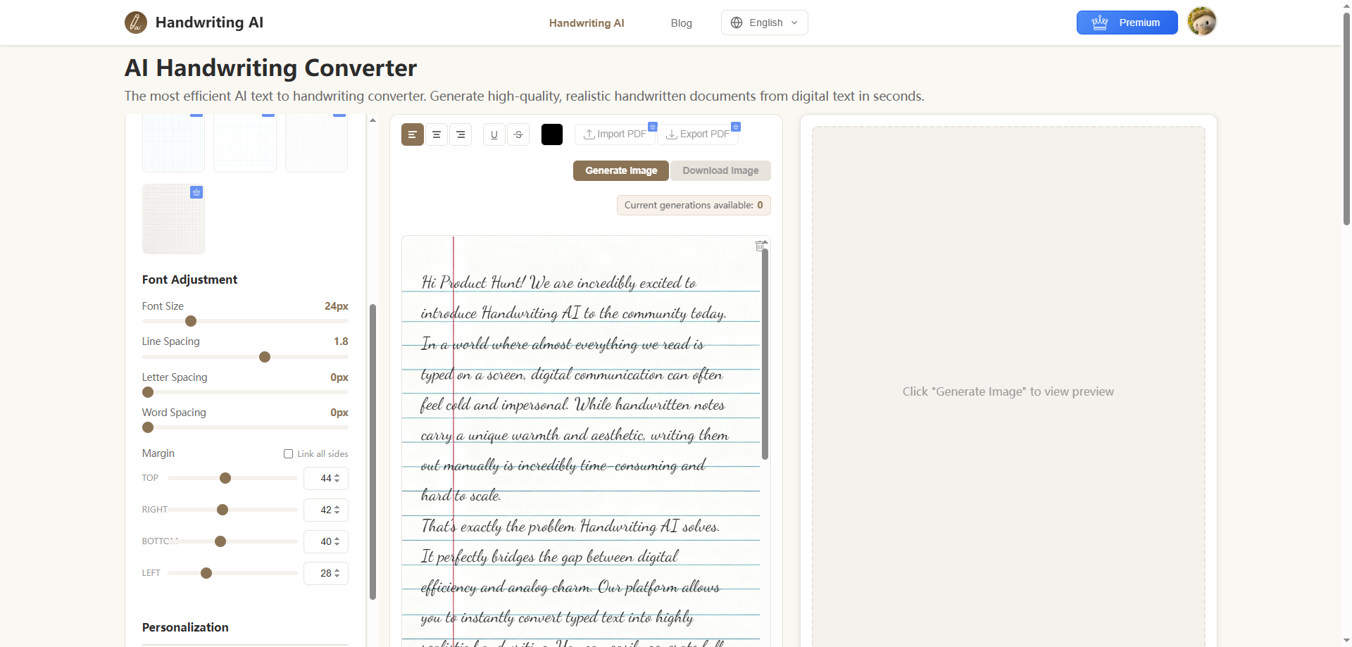 Handwriting AI gallery image