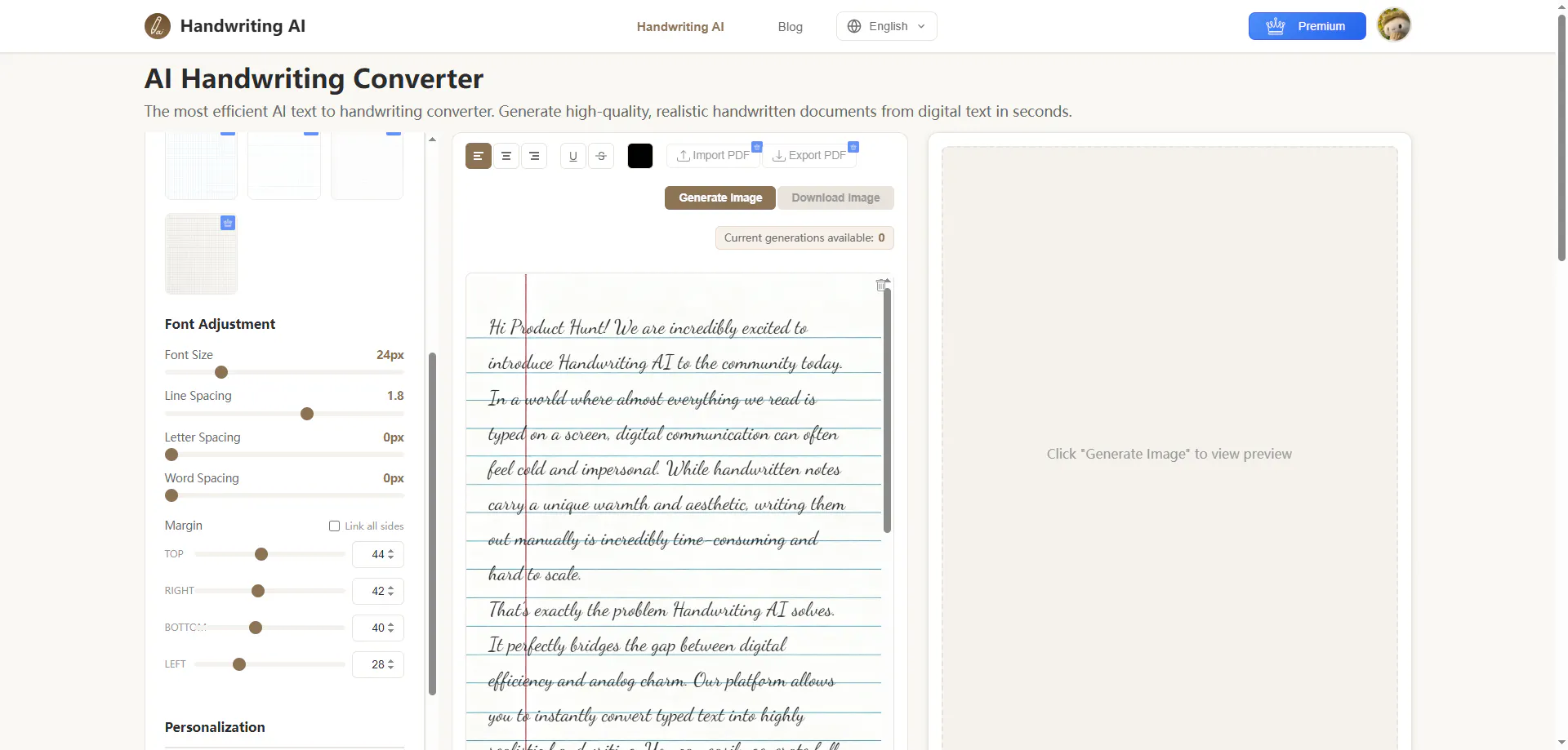 Handwriting AI 專案橫幅