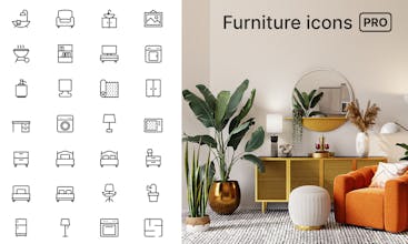 Essential Furniture & Appliances Icons gallery image